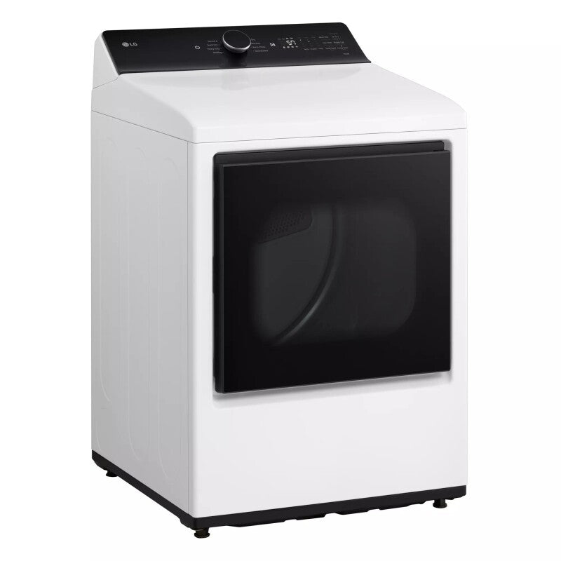 LG 7.3 Cu. Ft. Ultra Large Capacity Rear Control Electric Dryer With Easyload™ Door And Ai Sensing Alpine White Dryer