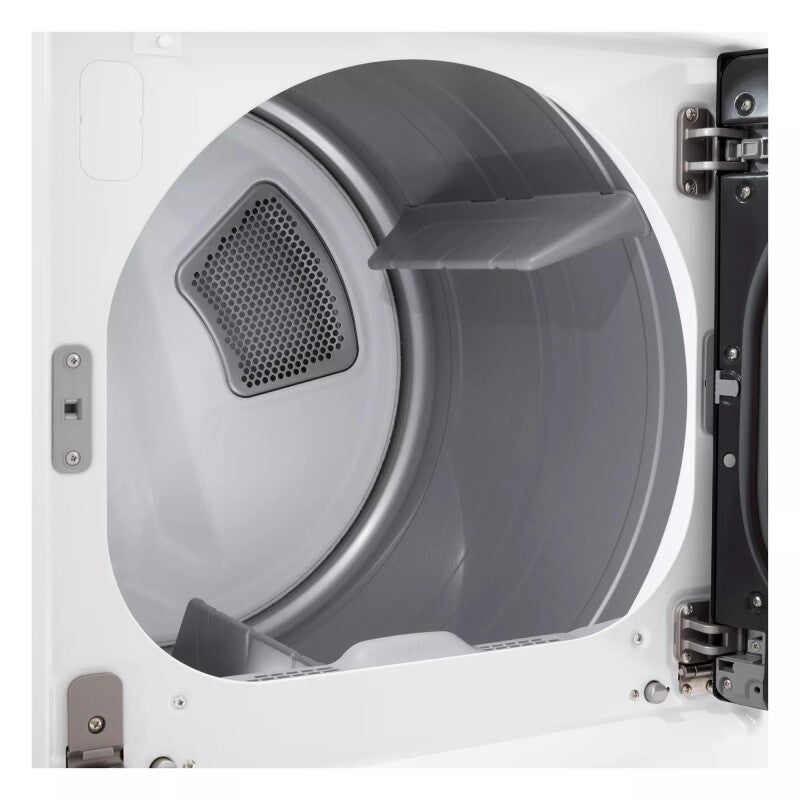 LG 7.3 Cu. Ft. Ultra Large Capacity Rear Control Electric Dryer With Easyload™ Door And Ai Sensing Alpine White Dryer