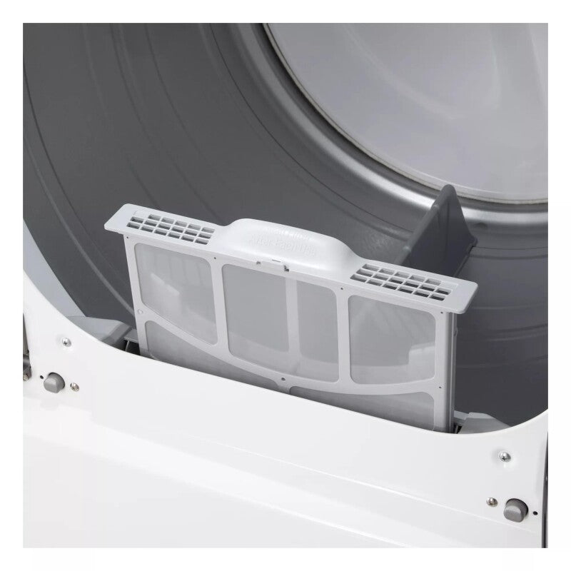 LG 7.3 Cu. Ft. Ultra Large Capacity Rear Control Electric Dryer With Easyload™ Door And Ai Sensing Alpine White Dryer