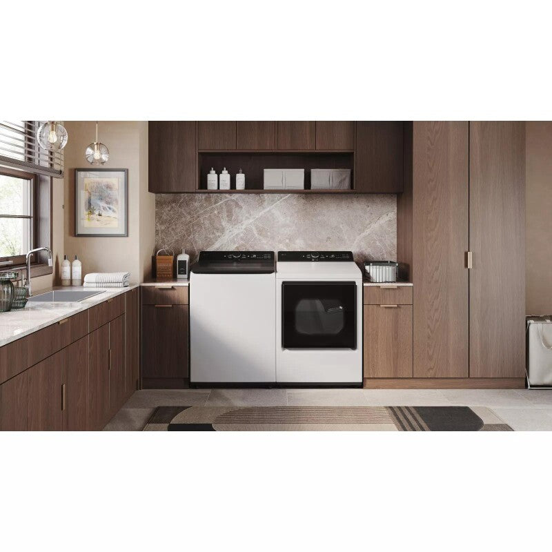 LG 7.3 Cu. Ft. Ultra Large Capacity Rear Control Electric Dryer With Easyload™ Door And Ai Sensing Alpine White Dryer
