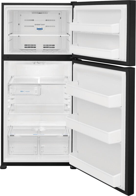 Frigidaire 18 Cu. Ft. Garage Ready Top Freezer Refrigerator Black Refrigerator