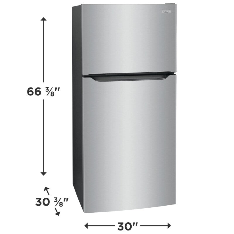 Frigidaire 18 Cu. Ft. Garage Ready Top Freezer Refrigerator Stainless Steel Refrigerator