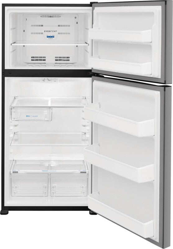 Frigidaire 18 Cu. Ft. Garage Ready Top Freezer Refrigerator Stainless Steel Refrigerator