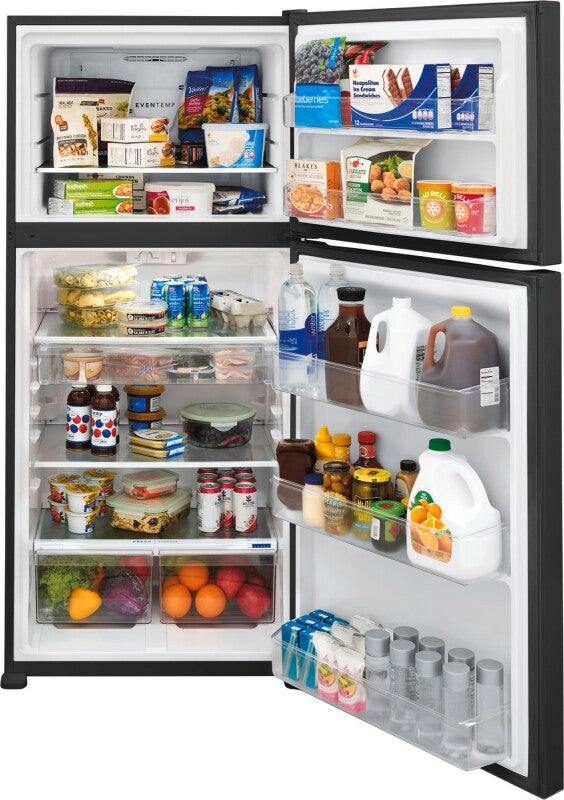 Frigidaire 20 Cu. Ft. Garage Ready Top Freezer Refrigerator Black Refrigerator
