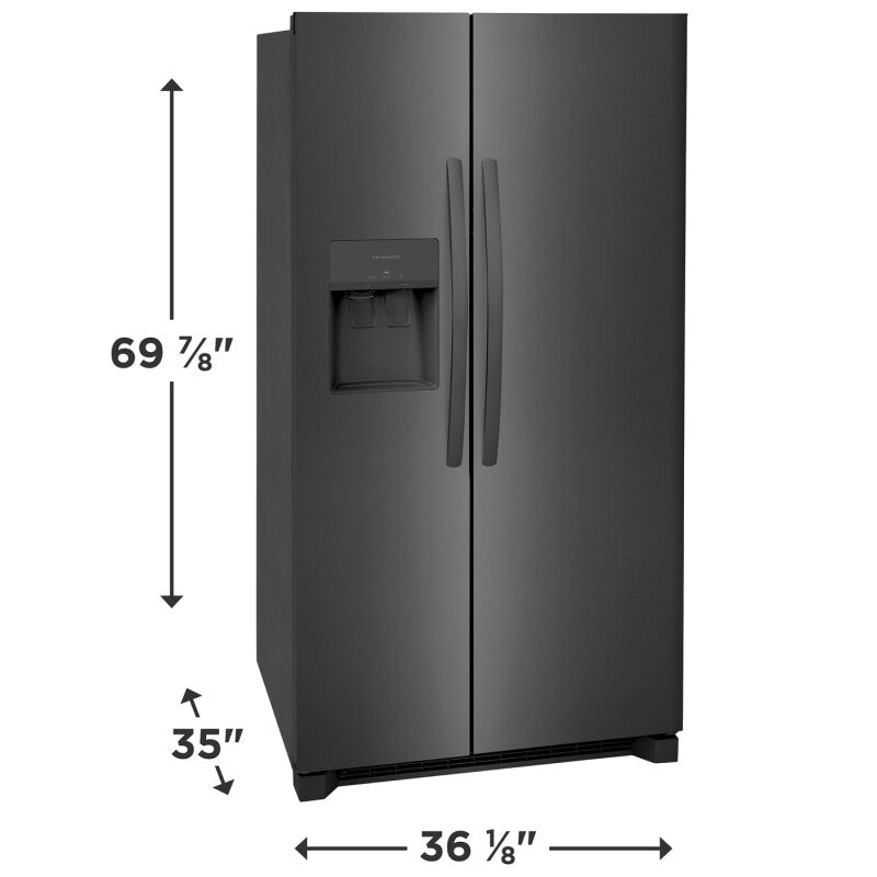 Frigidaire 26 Cu. Ft. 36" Standard-Depth Side-by-Side Refrigerator White Refrigerator