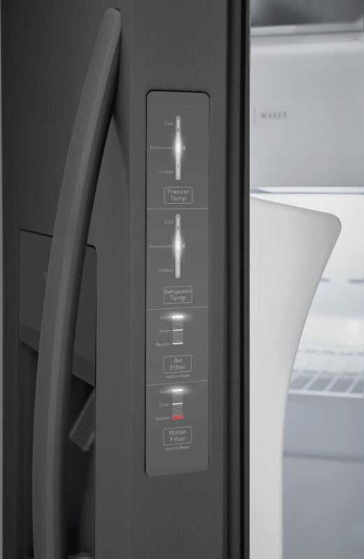 Frigidaire 26 Cu. Ft. 36" Standard-Depth Side-by-Side Refrigerator White Refrigerator