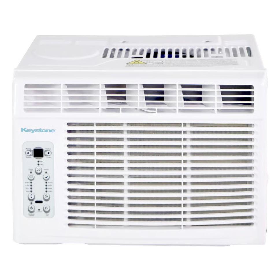 Keystone 12,000 BTU Window-Mounted Air Conditioner with Follow Me LCD Remote Control