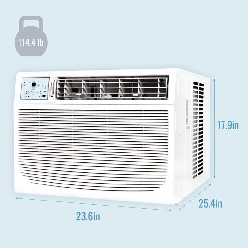 Keystone 18,000/17,700 BTU 230V Window/Wall Air Conditioner with Follow Me LCD Remote Control Air Conditioner