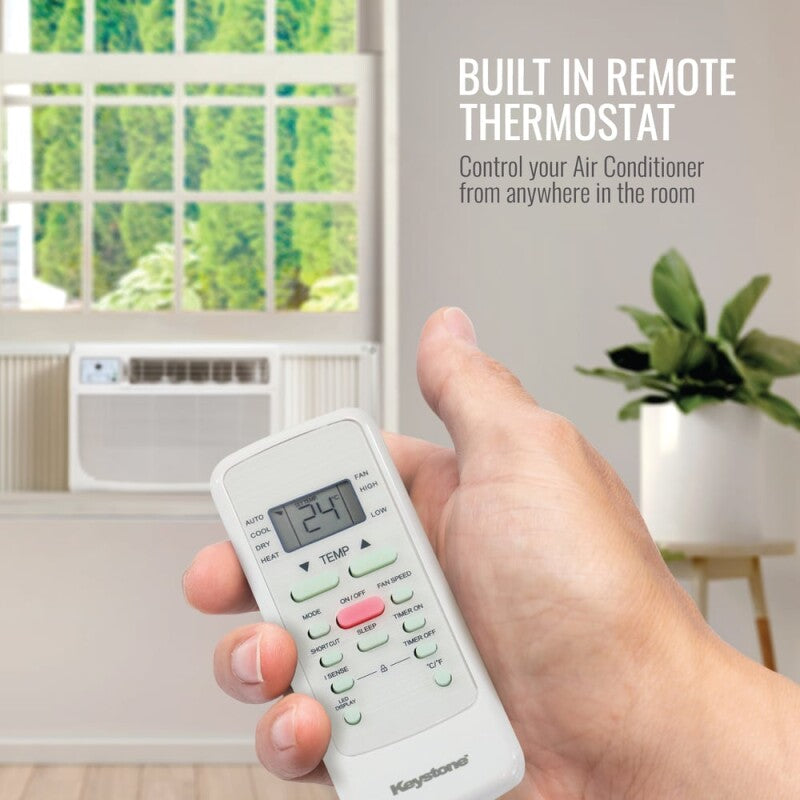 Keystone 18,000/17,700 BTU 230V Window/Wall Air Conditioner with Follow Me LCD Remote Control Air Conditioner