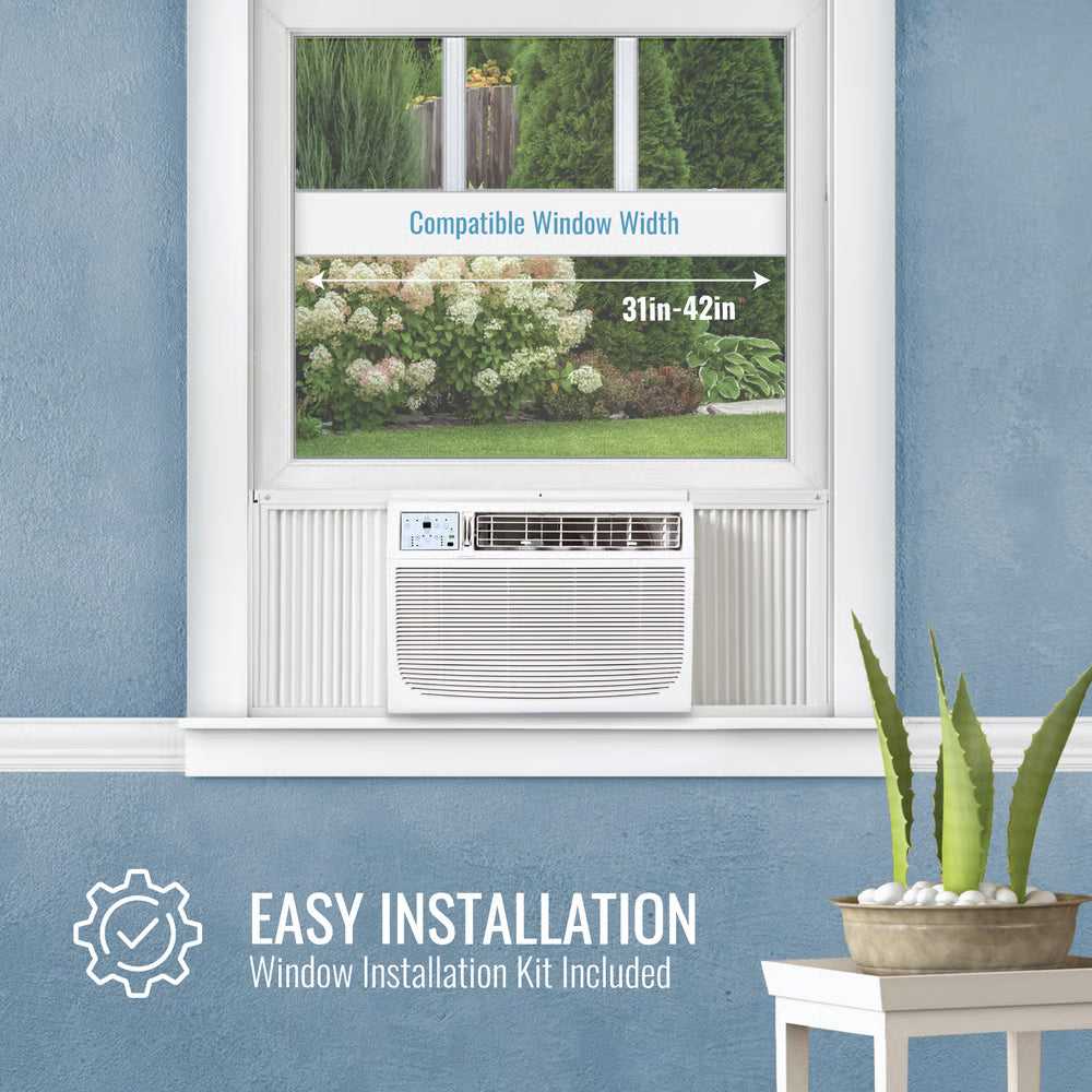 Keystone 25,000/24,700 BTU 230V Window/Wall Air Conditioner with Follow Me LCD Remote Control Air Conditioner