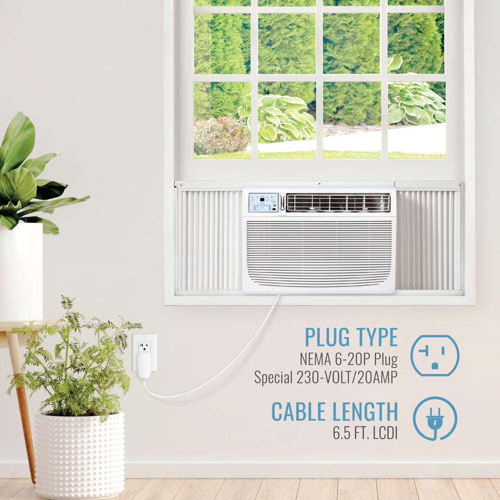 Keystone 25,000/24,700 BTU 230V Window/Wall Air Conditioner with Follow Me LCD Remote Control Air Conditioner