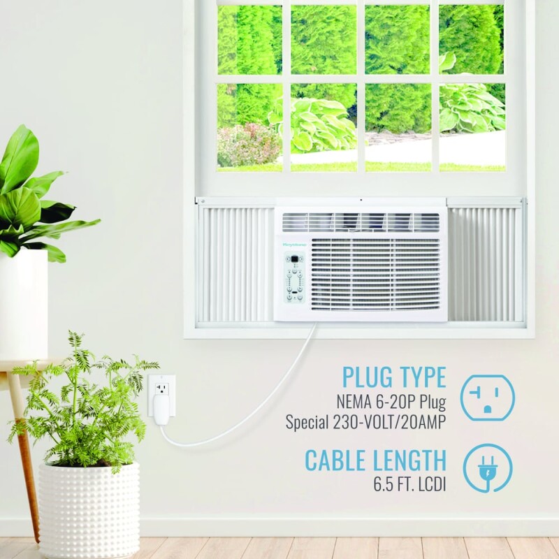 Keystone 12,000/11,600 BTU 230V Window Air Conditioner with 11,000 BTU Supplemental Heat Capability Air Conditioner