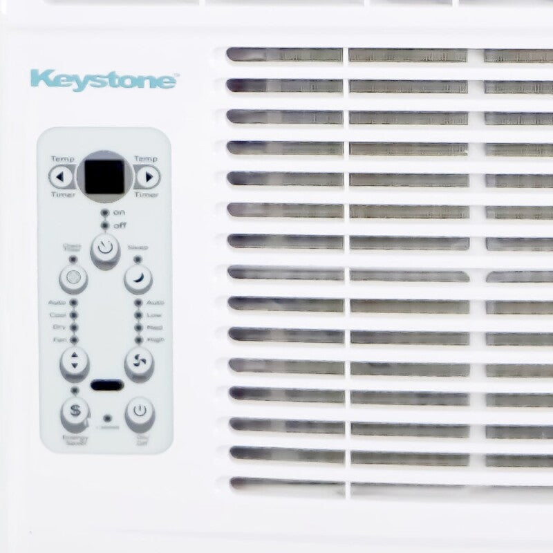 Keystone 12,000/11,600 BTU 230V Window Air Conditioner with 11,000 BTU Supplemental Heat Capability Air Conditioner