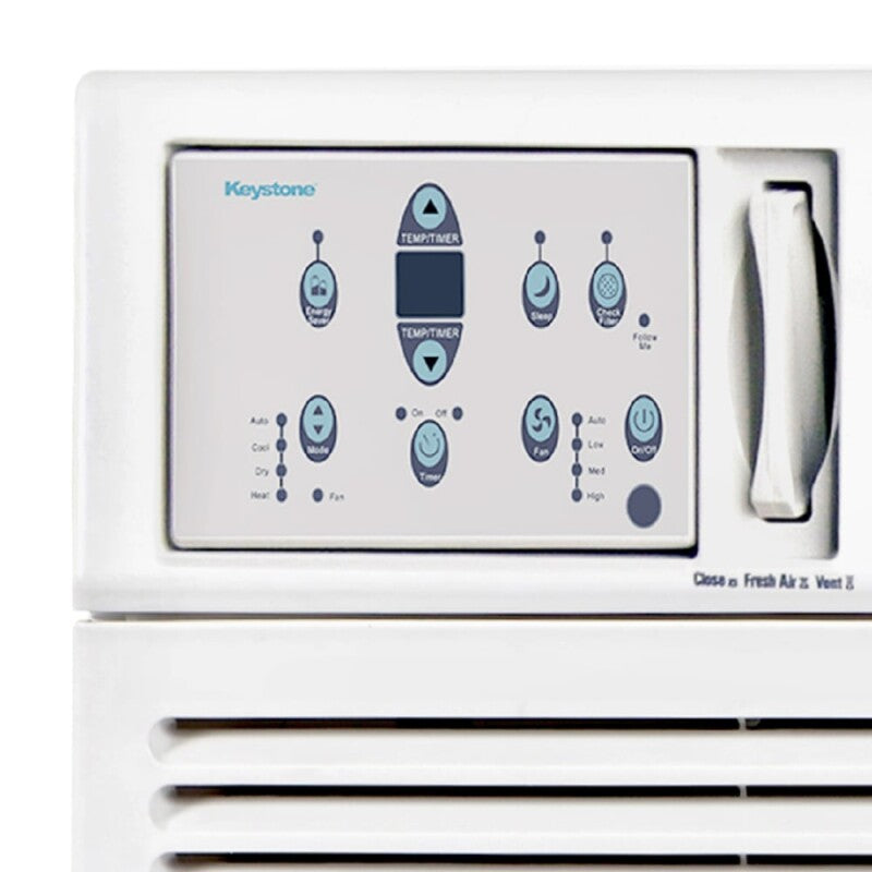 Keystone 18,800/18,400 BTU 230V Window Air Conditioner with 16,000 BTU Supplemental Heat Capability Air Conditioner