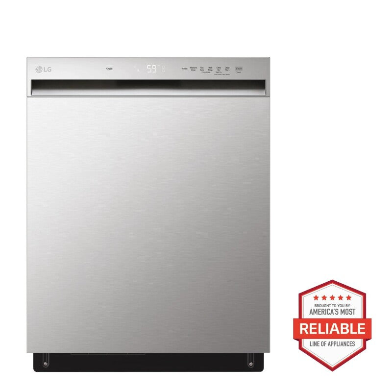 LG 24 Inch Wide Quadwash™ Front Control Dishwasher - Stainless Steel Dishwasher