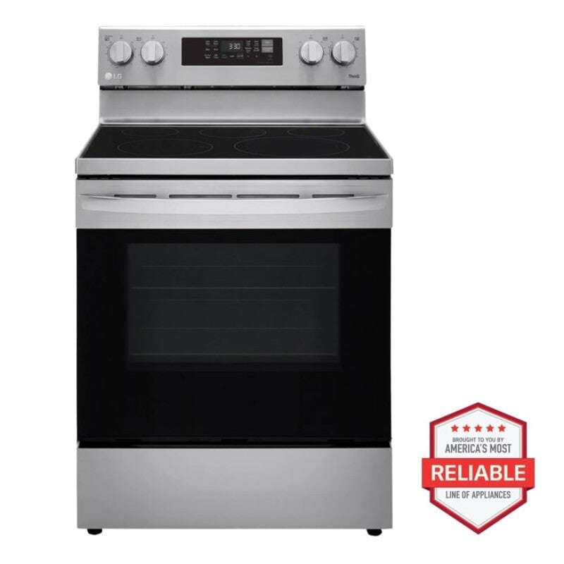 LG 6.3 Cu. Ft. Smart Wi-fi Enabled Fan Convection Electric Range With Air Fry & Easyclean® Range