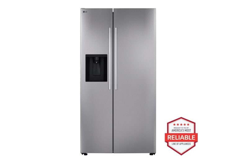 LG 27 Cu. Ft. Standard-depth, Side-by-side Refrigerator, With Ice And Water And Bar Handle Design Refrigerator