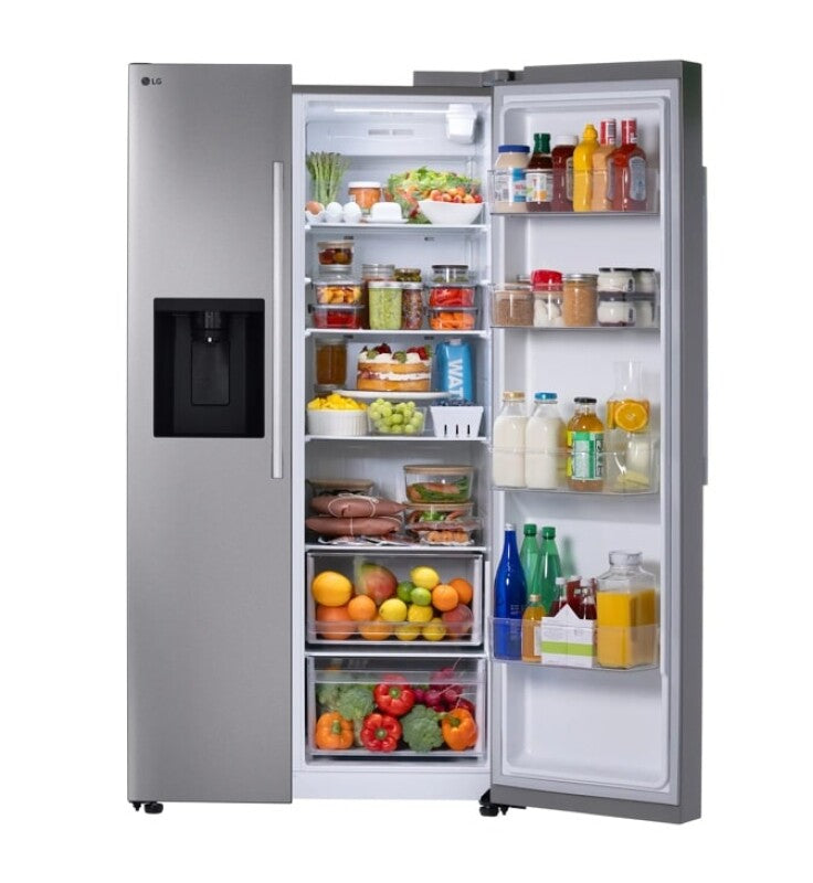 LG 27 Cu. Ft. Standard-depth, Side-by-side Refrigerator, With Ice And Water And Bar Handle Design Refrigerator