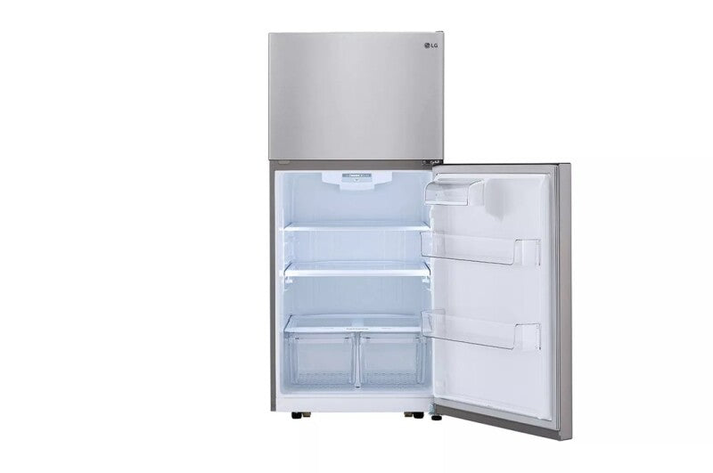 LG 20 Cu. Ft. 30 Inch Wide Top Freezer Refrigerator - Stainless Steel Refrigerator