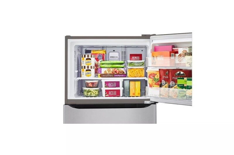 LG 20 Cu. Ft. 30 Inch Wide Top Freezer Refrigerator - Stainless Steel Refrigerator