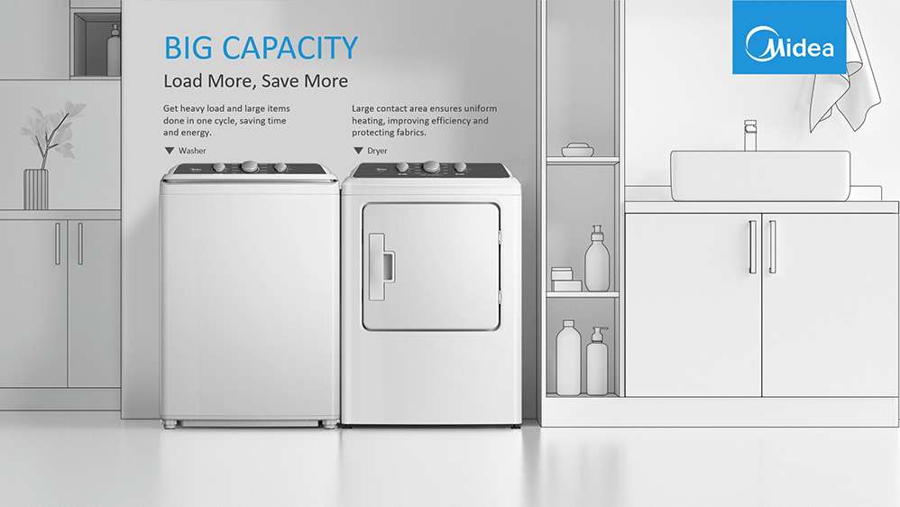 Midea 7.0 cu. ft. Front Load Electric Dryer (White) Dryer