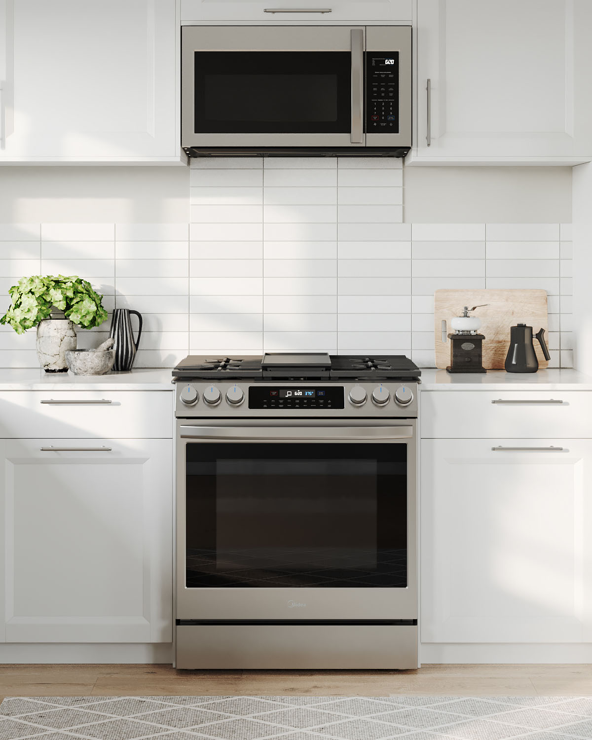 Midea 1.9 cu. ft. Over-the-Range Microwave with Sensor Cooking Microwave