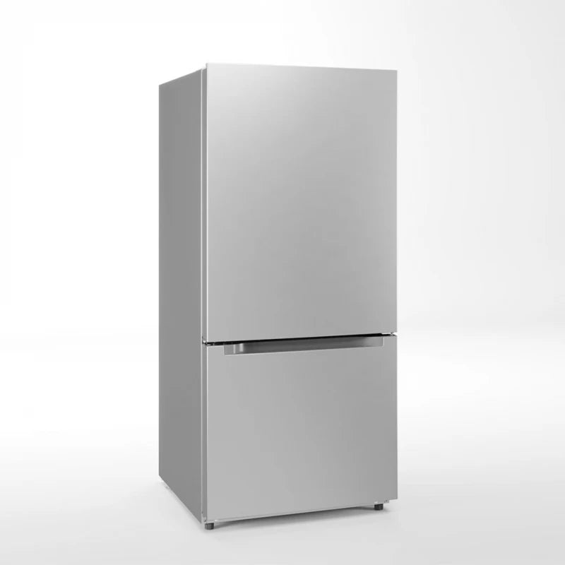 Midea 18.7 cu. ft. Garage Ready Bottom-Freezer Refrigerator (Stainless Steel) Refrigerator