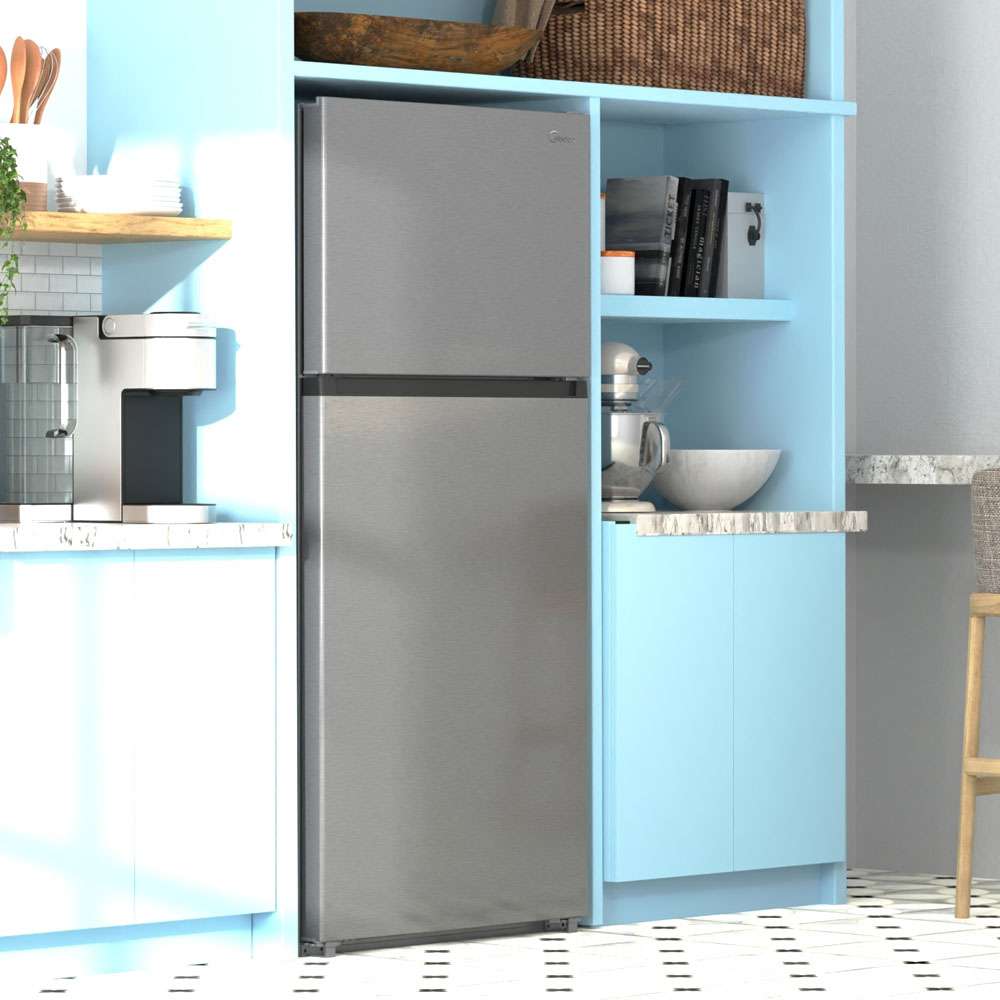 Midea 18 cu. ft. Counter-Depth Top-Freezer Refrigerator (Stainless Steel) Refrigerator