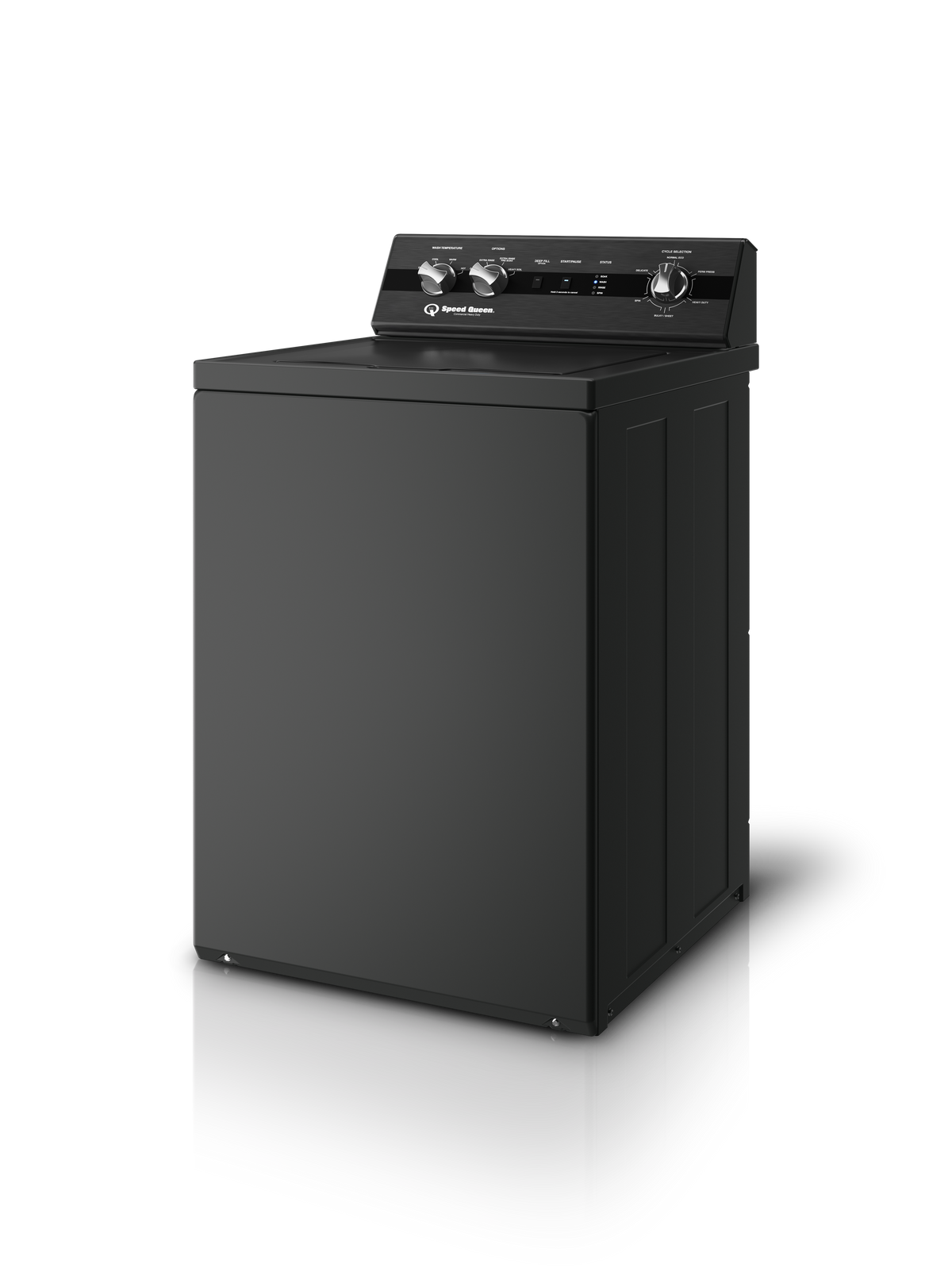 Speed Queen TC5 Top Load Washer with Speed Queen® Classic Clean™ Matte Black Washer