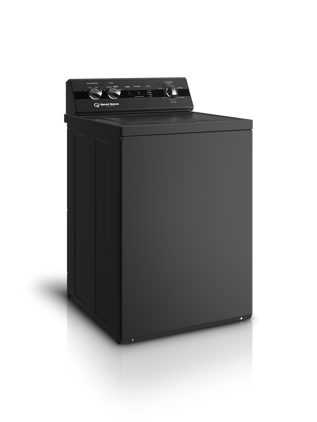 Speed Queen TC5 Top Load Washer with Speed Queen® Classic Clean™ Matte Black Washer