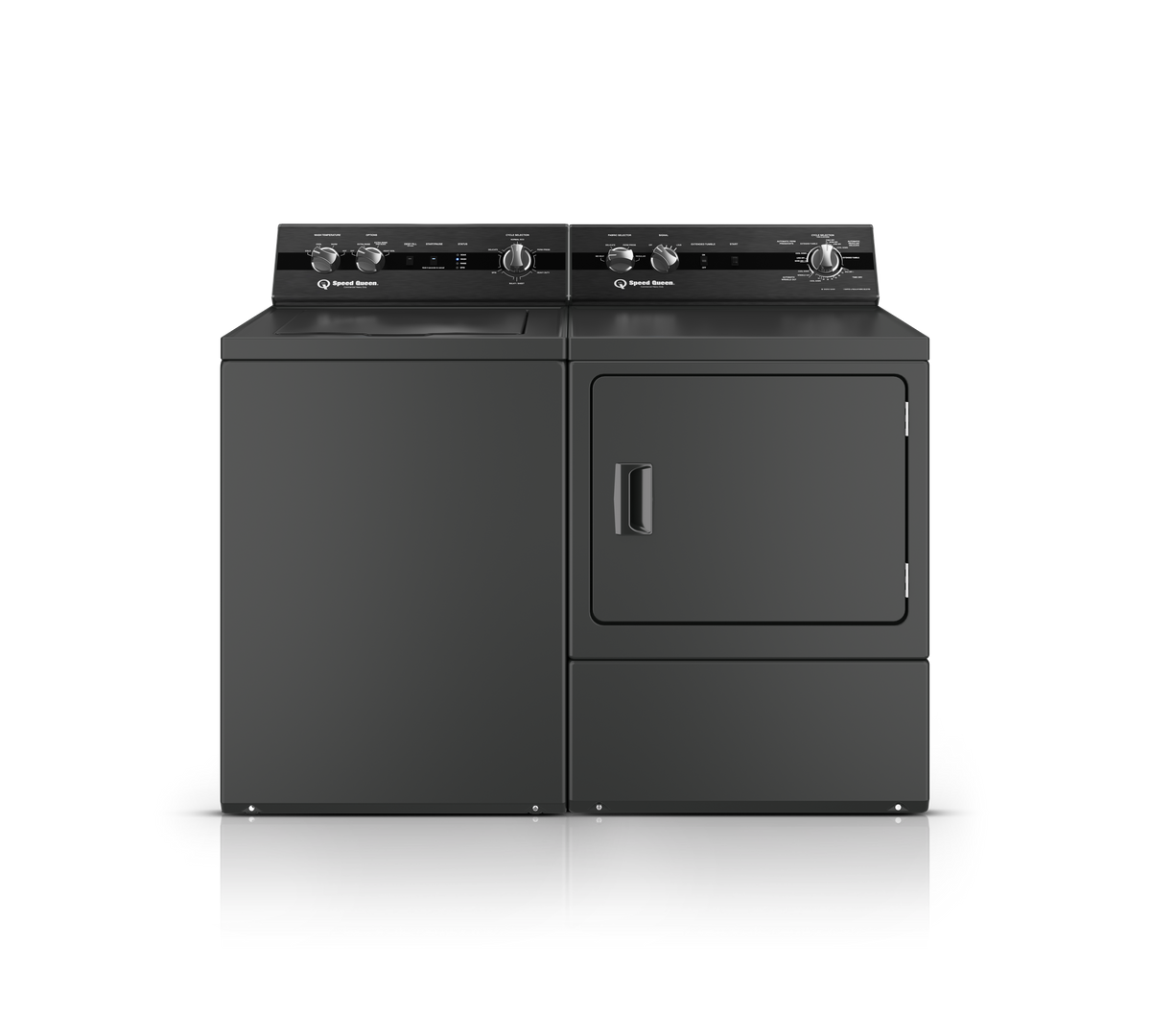 Speed Queen TC5 Top Load Washer with Speed Queen® Classic Clean™ Matte Black Washer