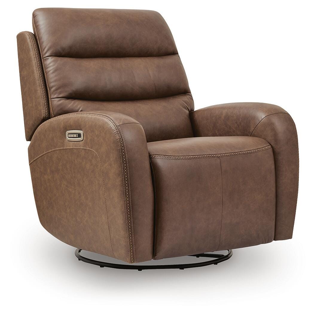 Motion-Max Saddle Swivel Glider Power Recliner