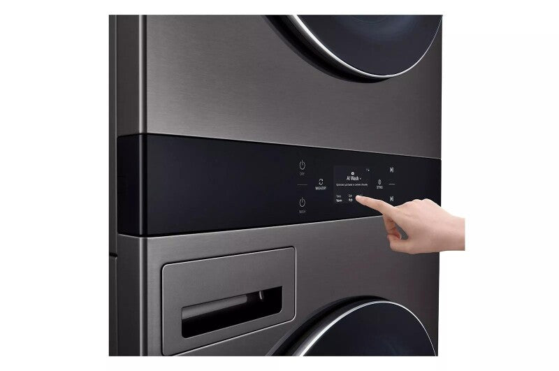 LG Single Unit Front Load Washtower™ With Center Control® 5.0 Cu. Ft. Washer & 7.4 Cu. Ft. Electric Dryer Specialty Laundry