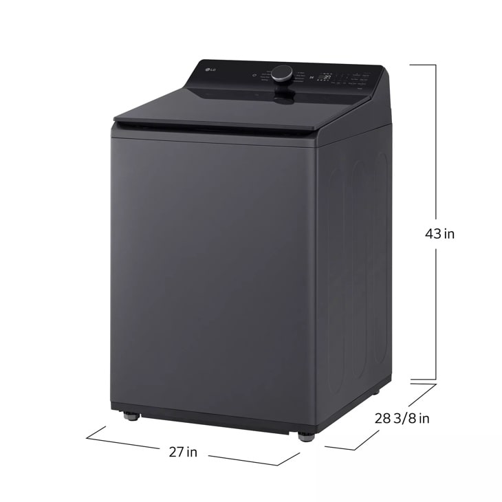 LG 5.3 Cu. Ft. Mega Capacity Smart Top Load Washer With 4-way® Agitator, Easyunload™ & Ai Sensing Washer