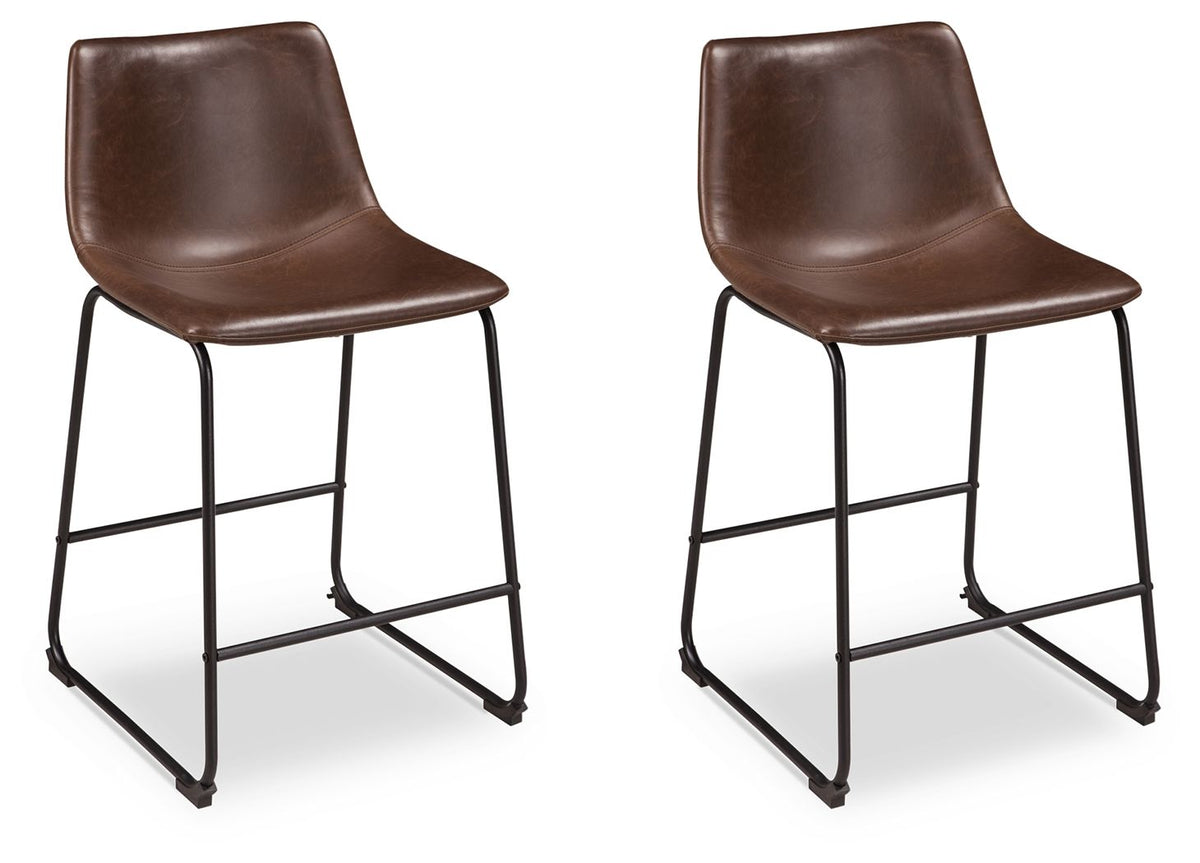 Centiar Brown Counter Height Bar Stool