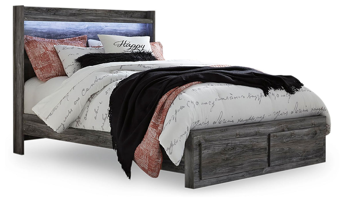Baystorm Queen Bed with 2 Storage Drawers
