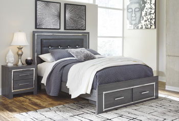 Lodanna Queen Bed with 2 Storage Drawers (Platform)