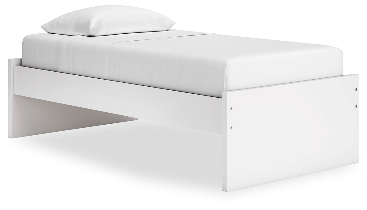 Onita White Twin Bed (Platform)