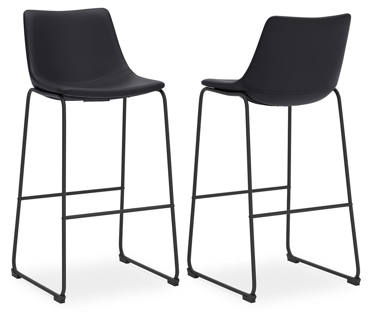 Centiar Black Pub Height Bar Stool