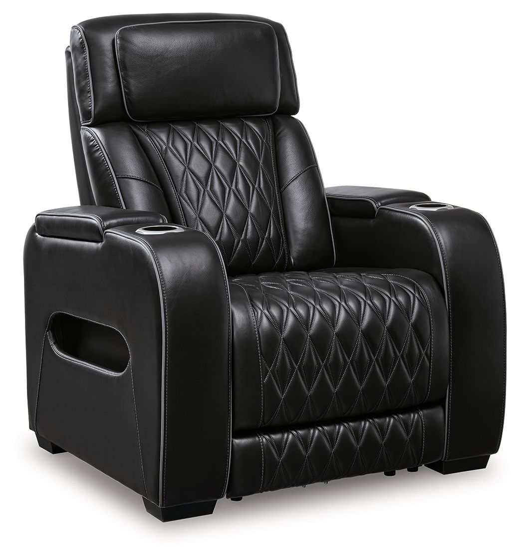 Boyington Black Recliner