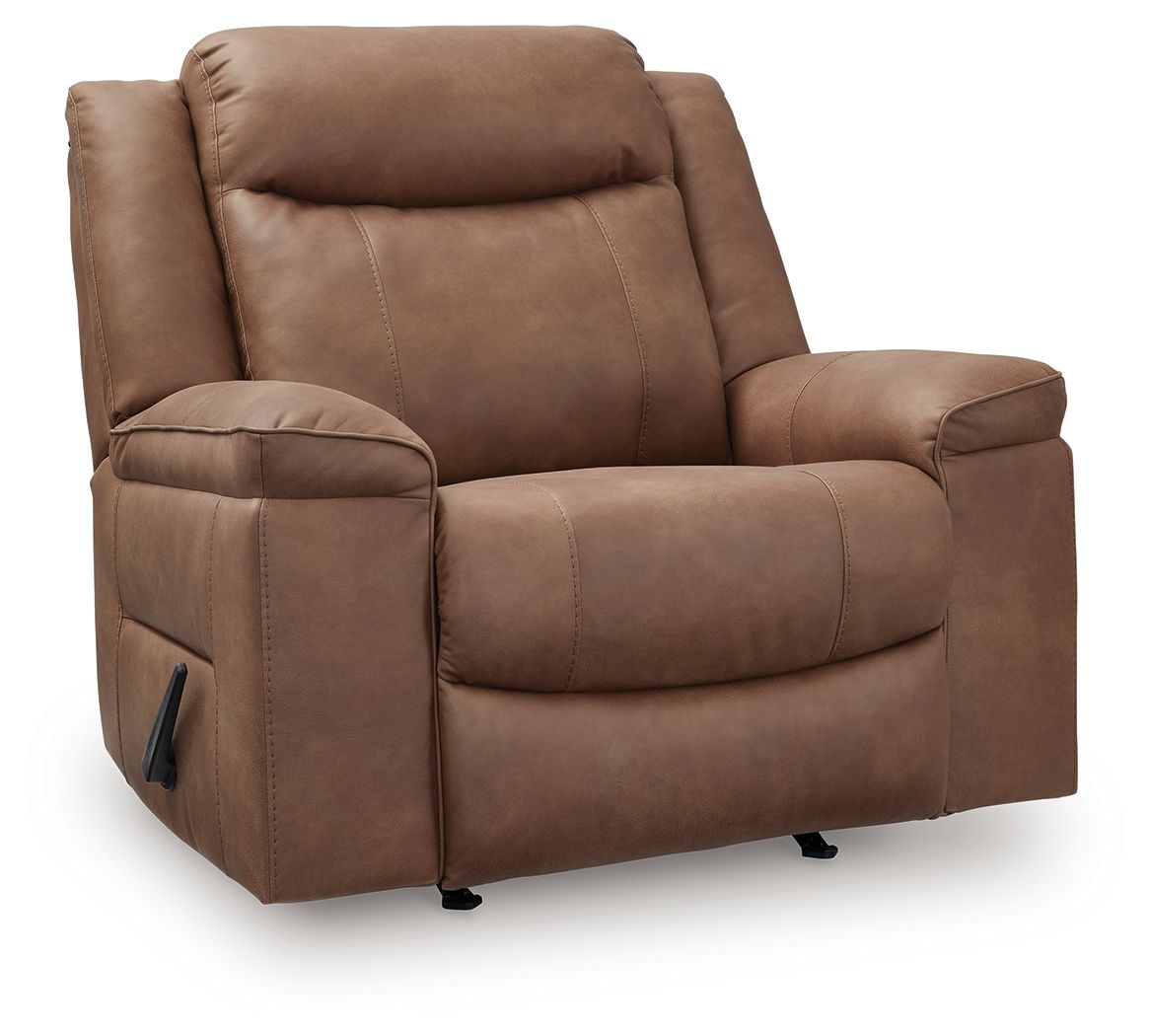 Status Check Caramel Rocker Recliner