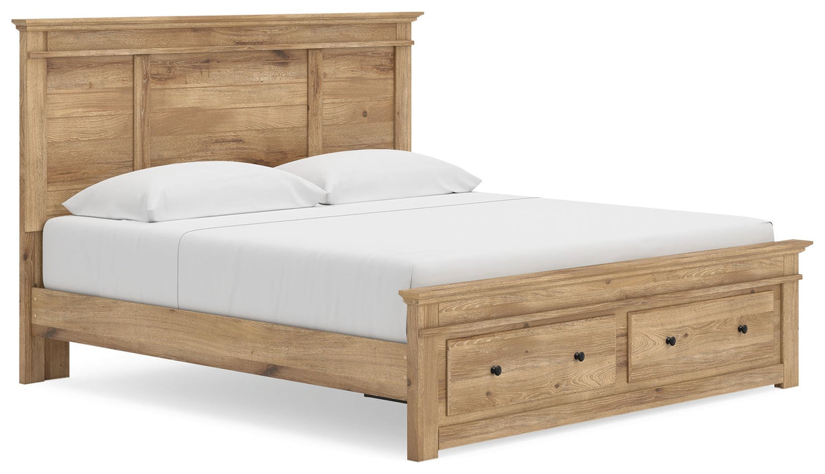 Makidern King Storage Bed (Storage Footboard, 1 Storage Unit)