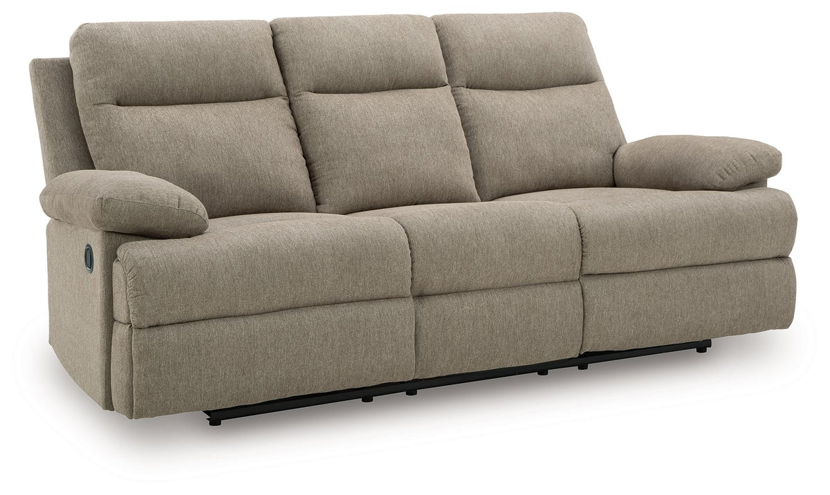 Side-Swipe Mocha Sofa