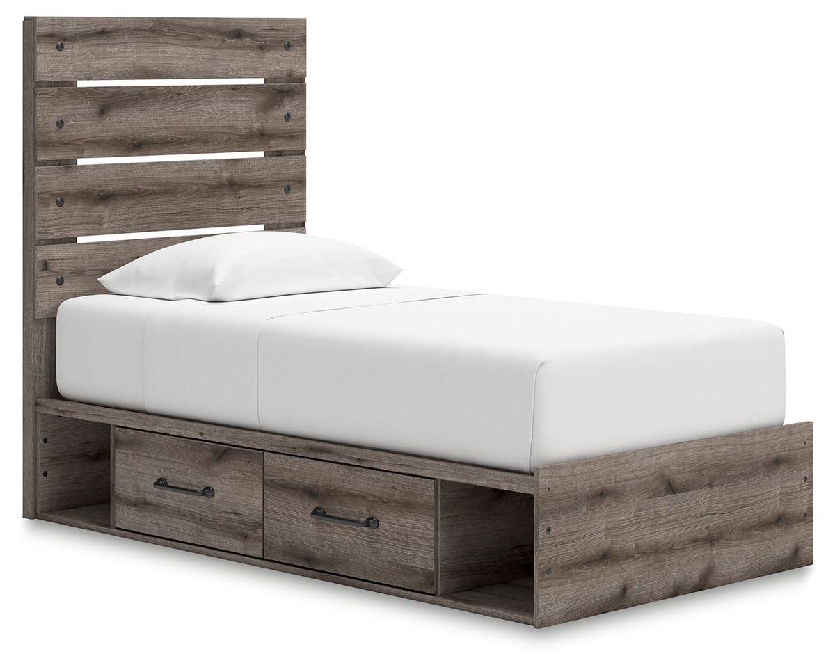 Graystorm Twin Bed with Storage