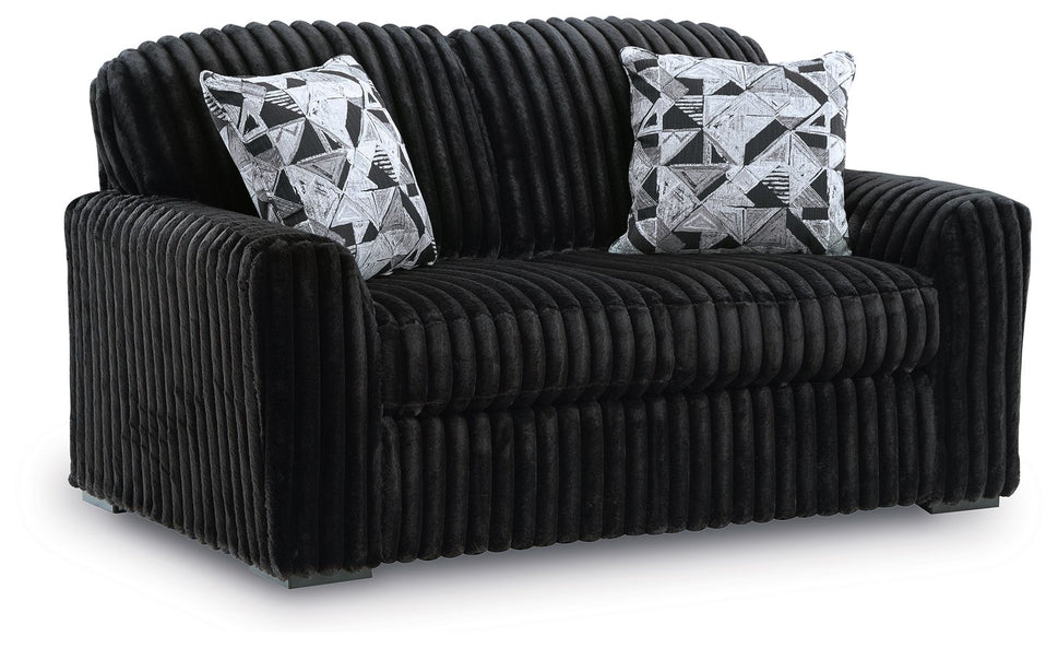 Midnight-Madness Onyx Loveseat