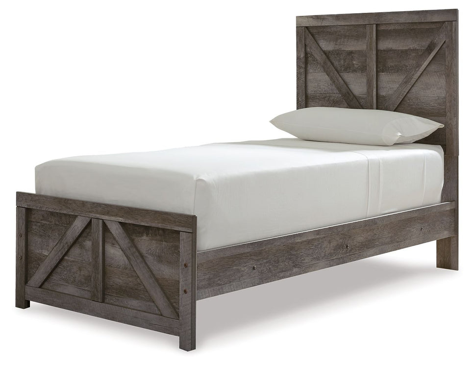 Wynnlow Twin Crossbuck Bed